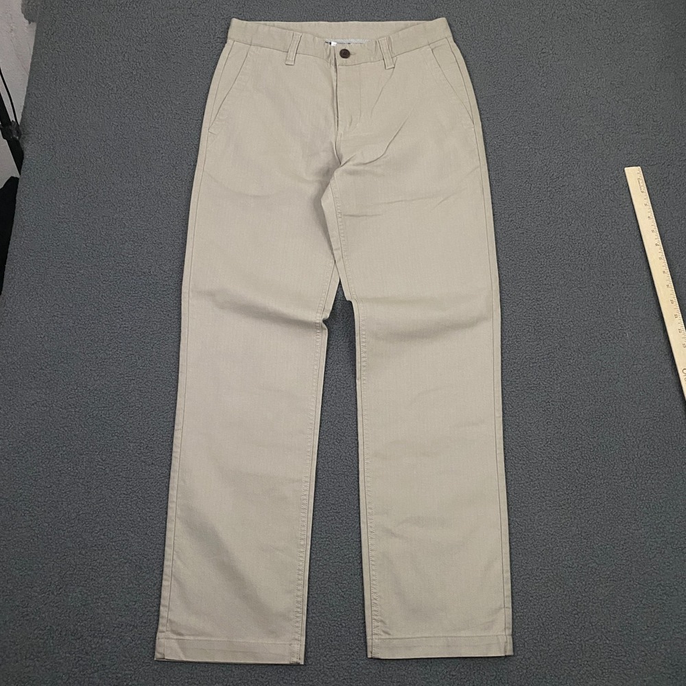 Katin Pant Mens 30x32 Beige Herringbone Twill Cotton Chino Surf Skate Beach